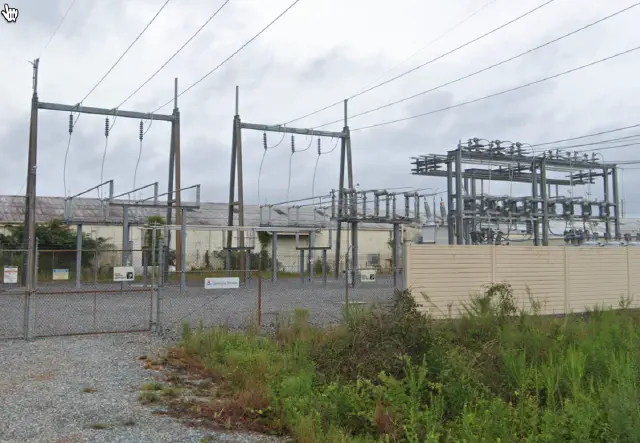 Substation adjacent to site